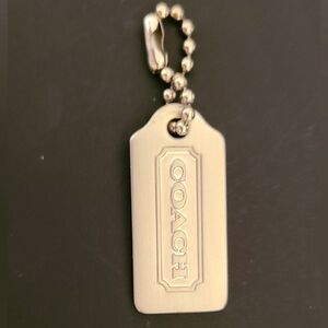 Coach Silver Purse Tag